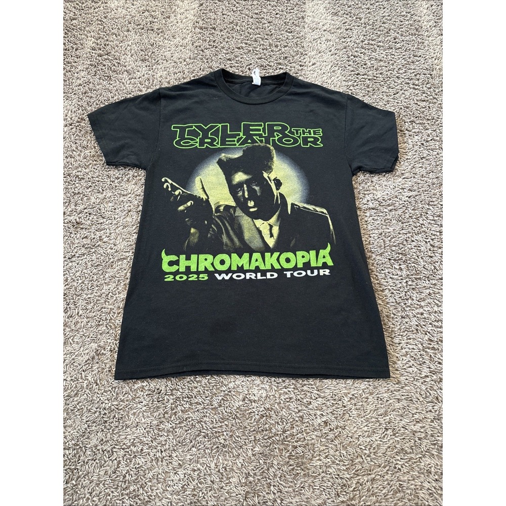 Tyler The Creator Chromakopia 2025 World Tour Tee T Shirt Black Men's‎ Small S